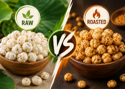raw makhana vs roasted makhana